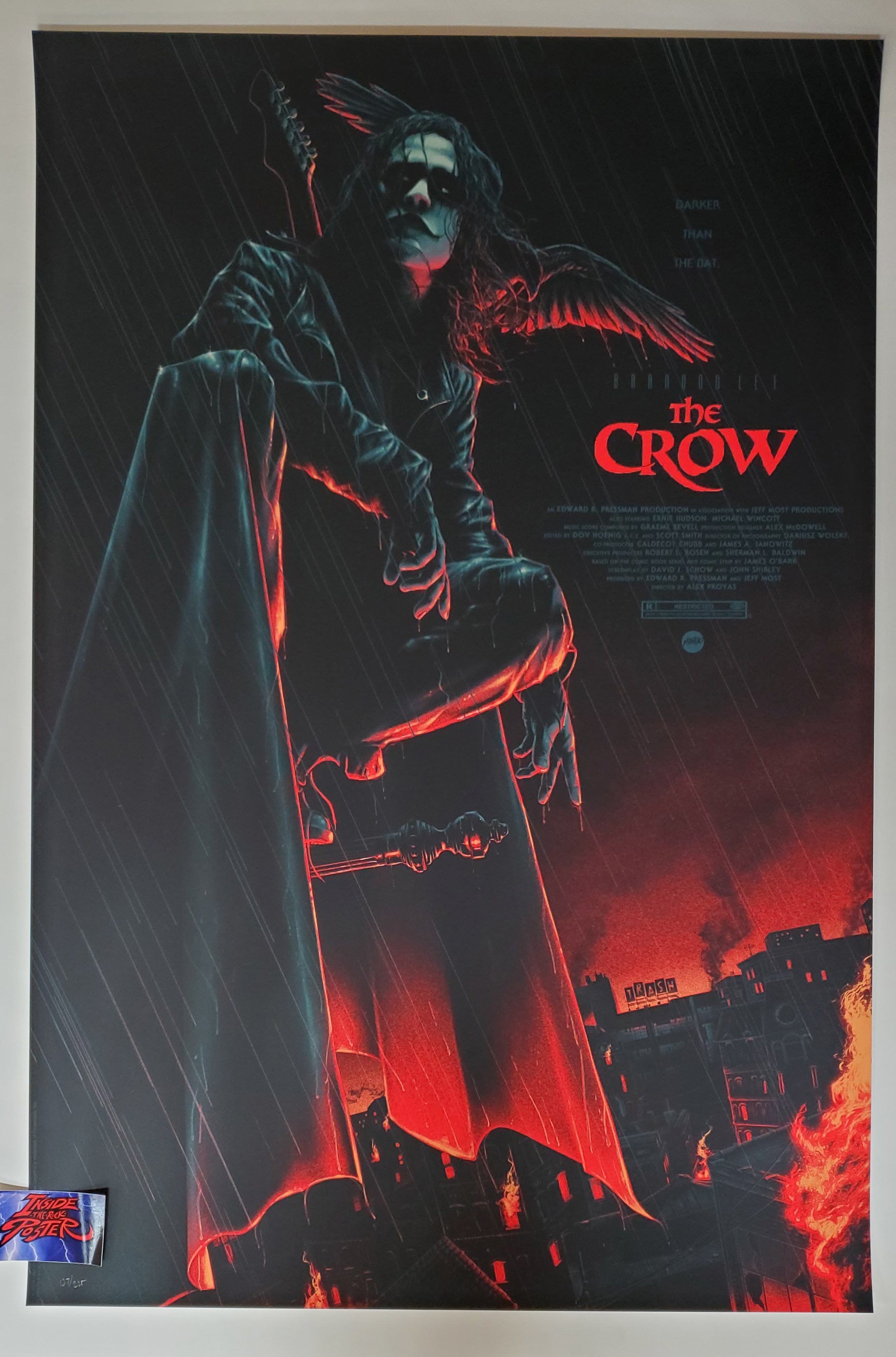 Matt Ryan Tobin The Crow Movie Poster Mondo 2020 Inside the Poster