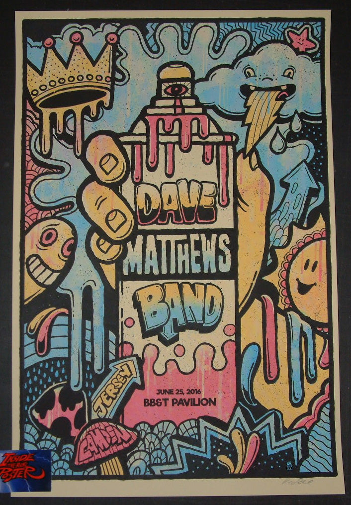 Methane Studios Dave Matthews Band Poster Camden 2016 | Inside the Poster