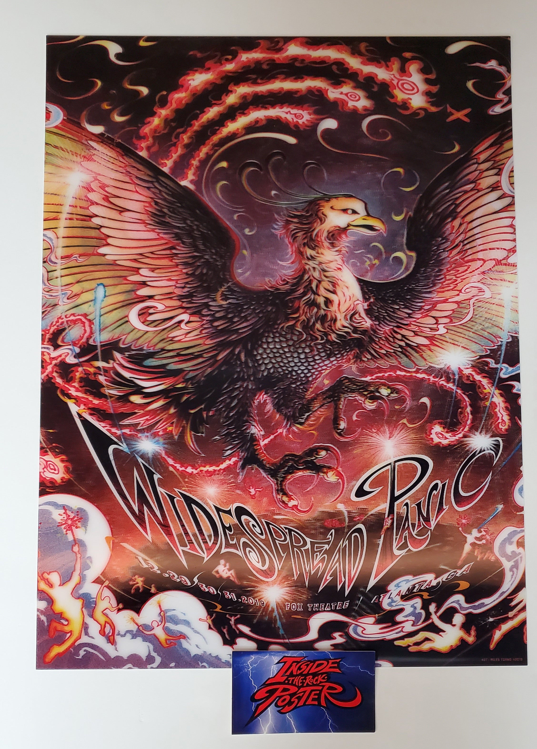 Miles Tsang Widespread Panic Atlanta Poster 2019 New Years Eve Inside