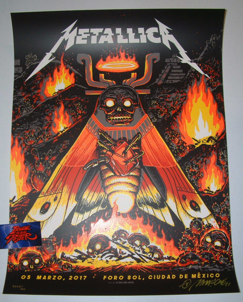 Munk One Metallica Poster Mexico City 2017 Night 3 | Inside the Poster