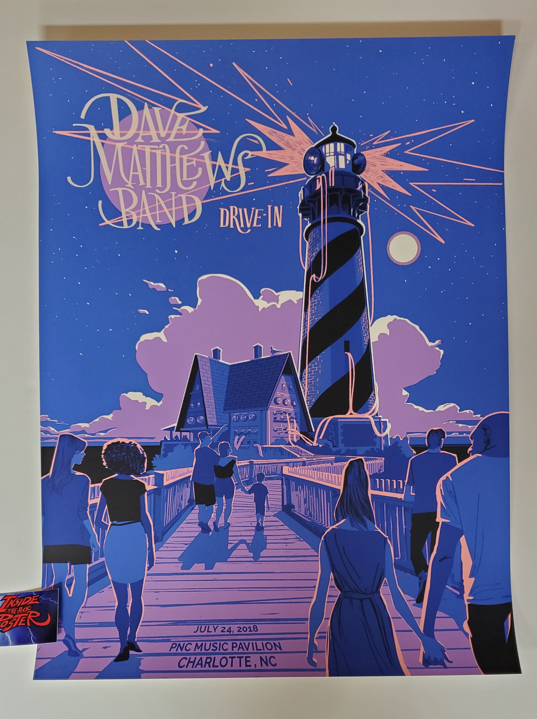 Rich Kelly Dave Matthews Band Charlotte Poster Drive In 2020 Inside