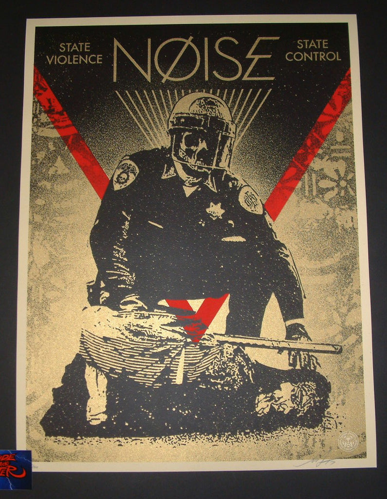 Shepard Fairey State Violence State Control Noise Poster