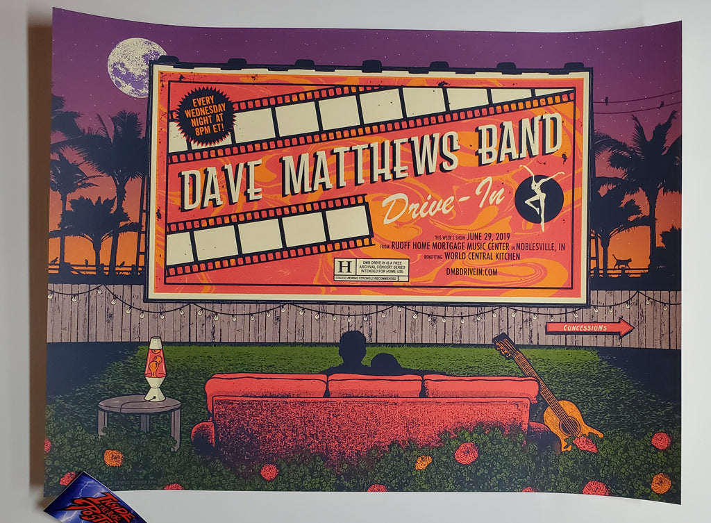 Status Serigraph Dave Matthews Band Noblesville Poster Artist Edition