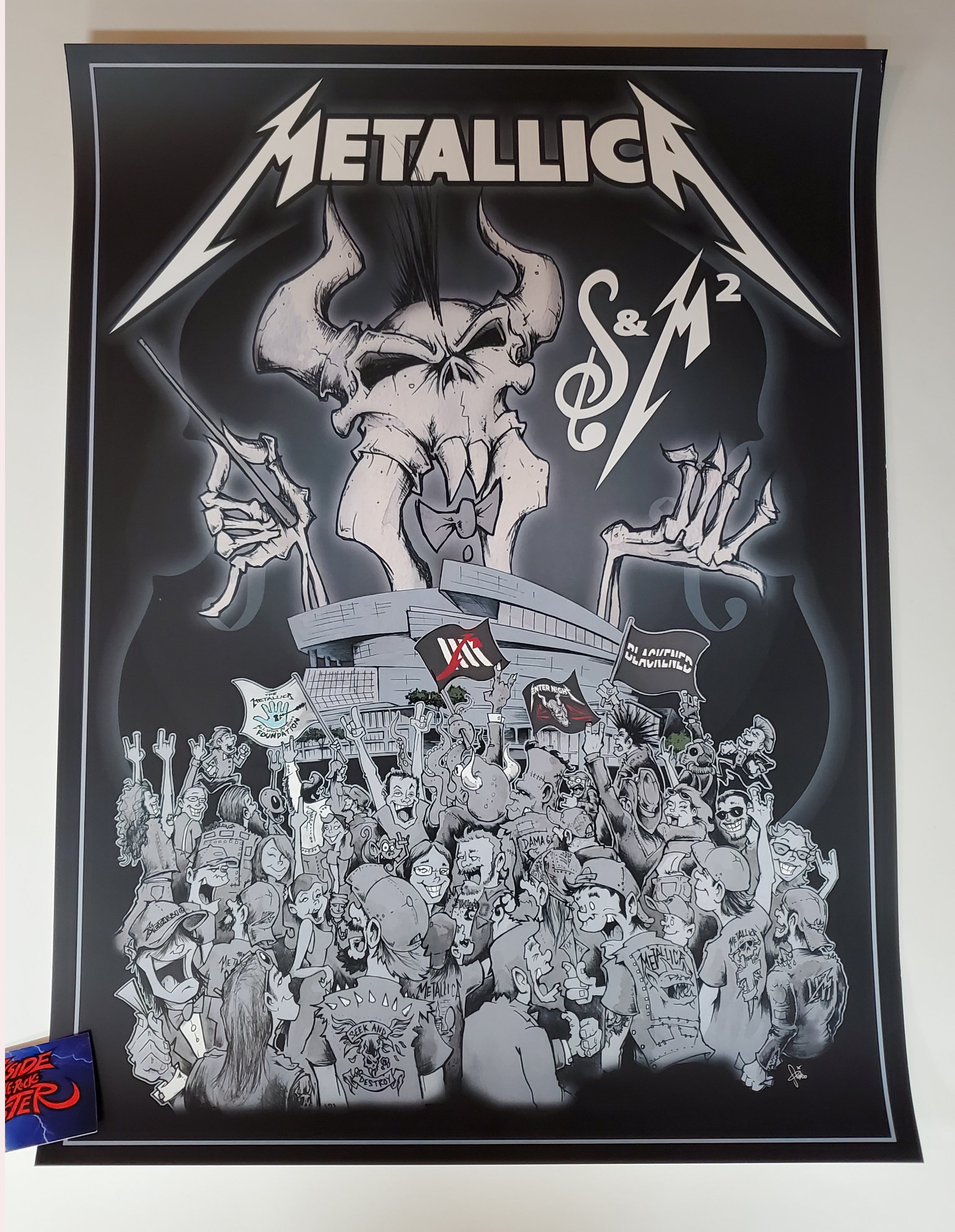 Tony Squindo Metallica S M San Francisco Crowd Arena Poster 19 Inside The Poster