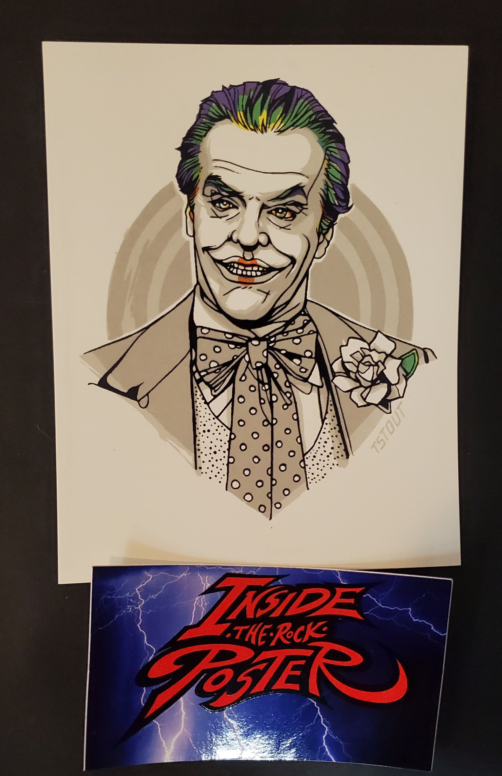 Tyler Stout Joker Batman Movie Handbill Print Pros & Cons 5 2017 | Inside  the Poster