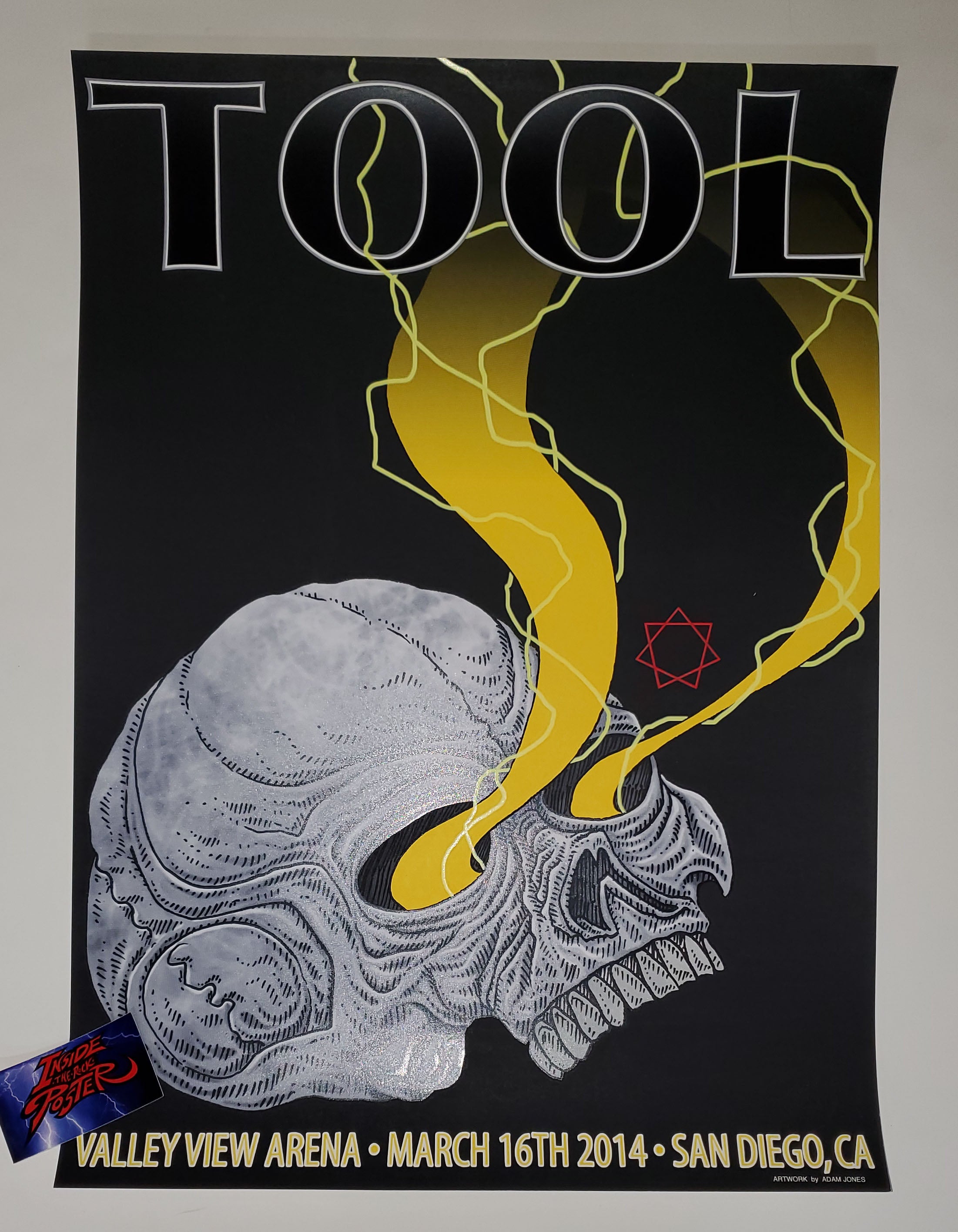 Adam Jones Tool San Diego Concert Poster 2014 Inside the Poster