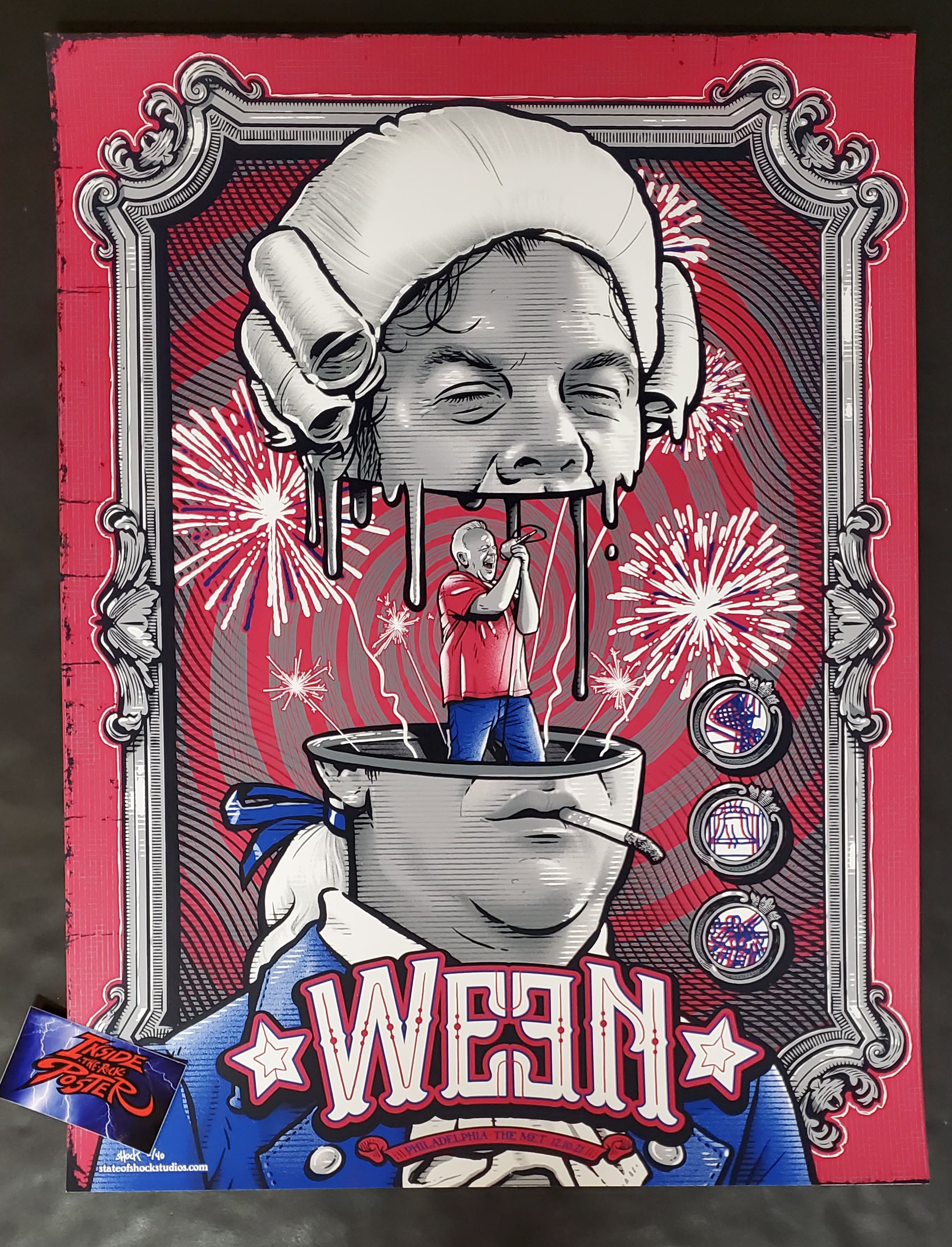 Darin Shock Ween Philadelphia Poster Artist Edition 2021 Inside the