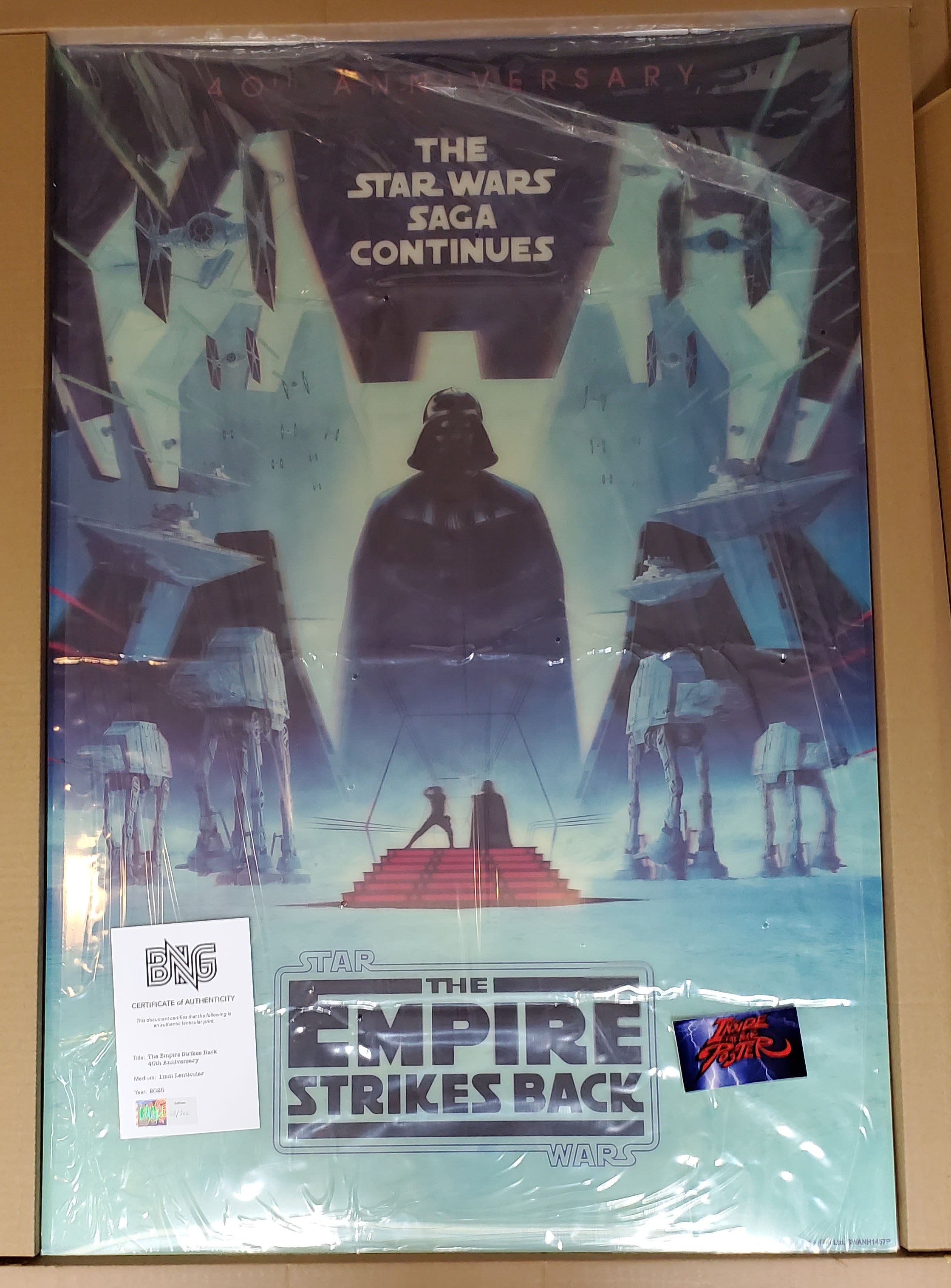 Matt Ferguson Empire Strikes Back Movie Poster 3D Lenticular Art 2020 ...