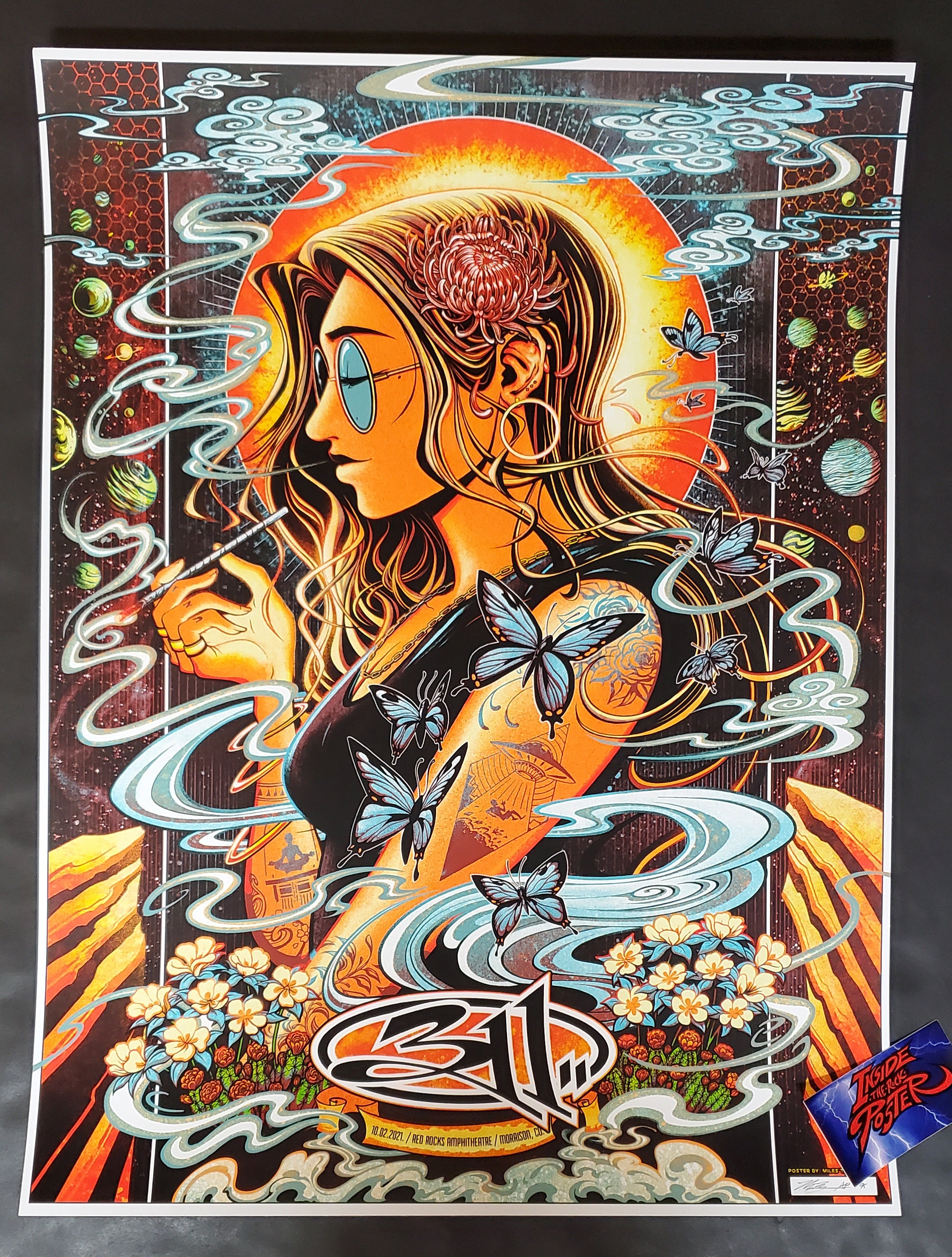 Miles Tsang 311 Red Rocks Morrison Poster Artist Edition 2021 Inside