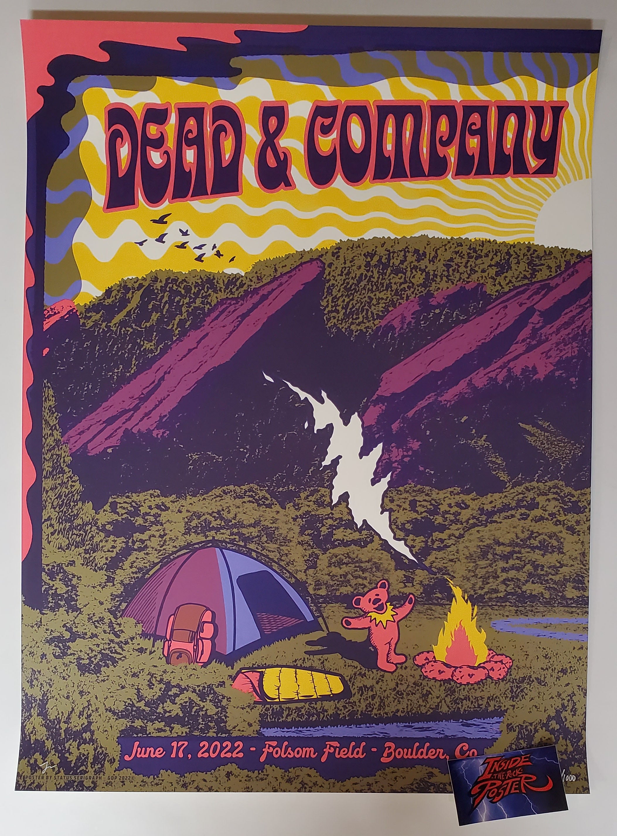 Status Serigraph Dead & Company Boulder Poster Night 1 Variant AP 2022
