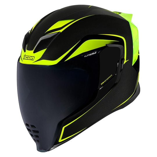 Casco moto integrale Icon Airflite Raceflite nero/bianco/rosso