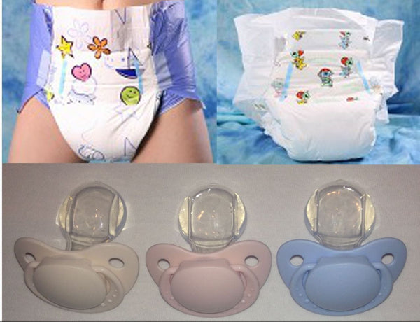 Girl Teens Diapers With Pacifiers