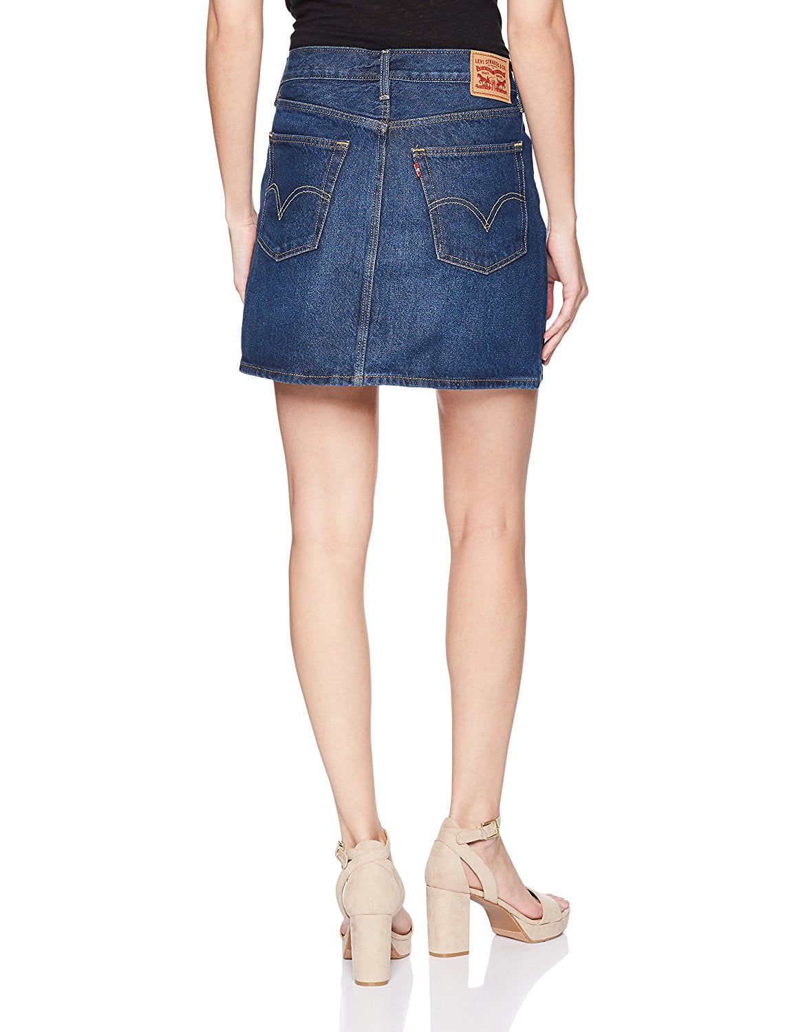 levi's women's deconstructed skirt