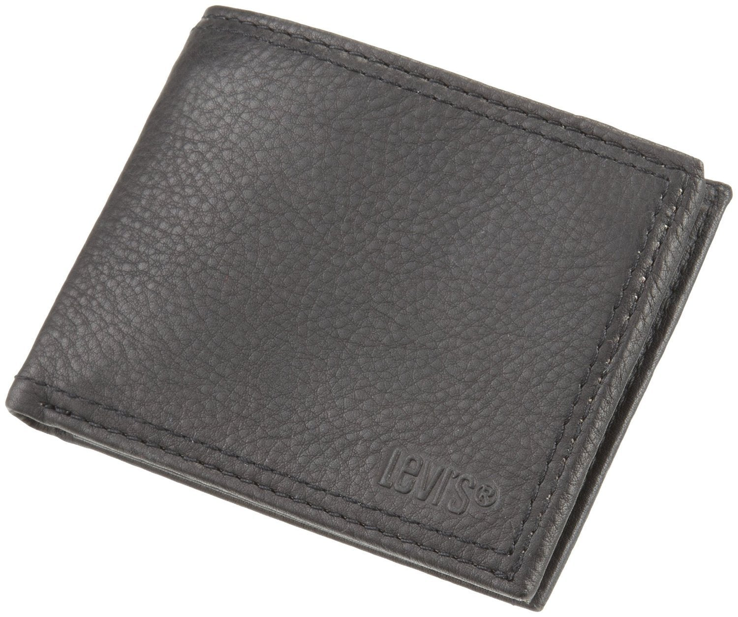 Levi's Men's Traveler Wallet With Interior Zipper - Black – Imax Fashions