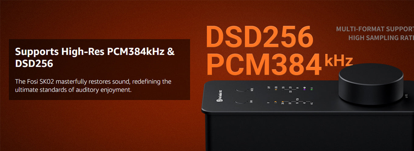 Supports High-Res PCM384kHz & DSD256