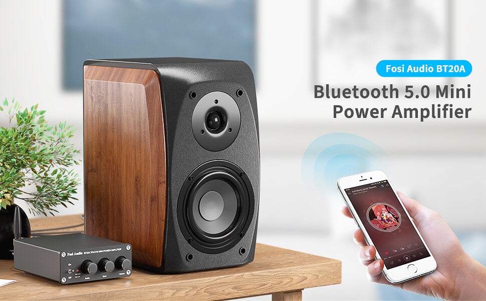Fosi Audio BT20A Bluetooth 5.0 Amplifier