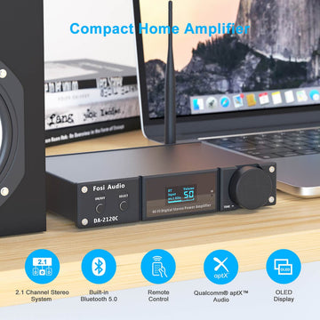 Fosi Audio DA2120C Bluetooth 2.1 Channel Amplifier Subwoofer