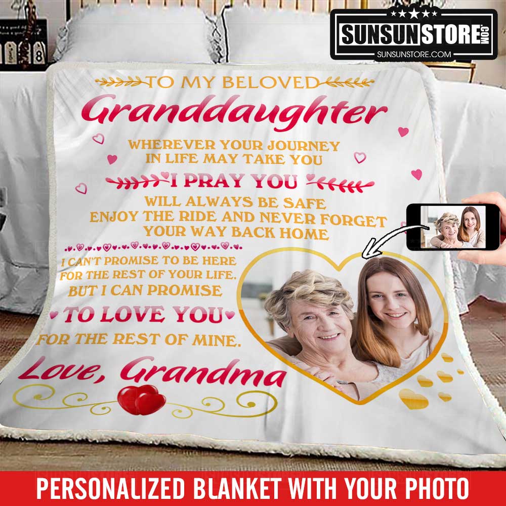 Personalized Blanket To My Beloved GranddaughterLove