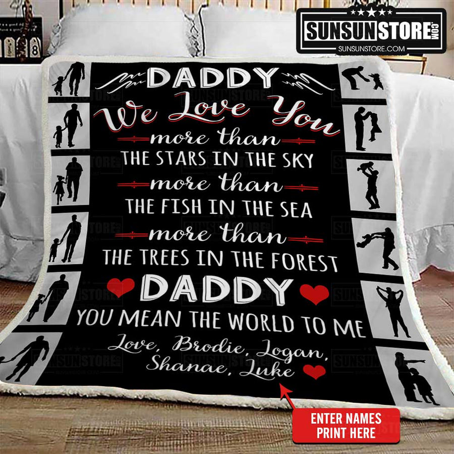 personalized blankets for father's day