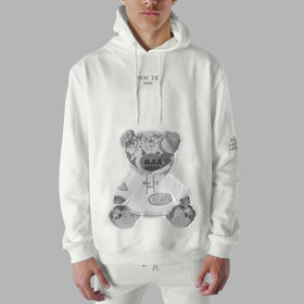 Whte Evil Twin Teddy Bear Hoodie – Blvck