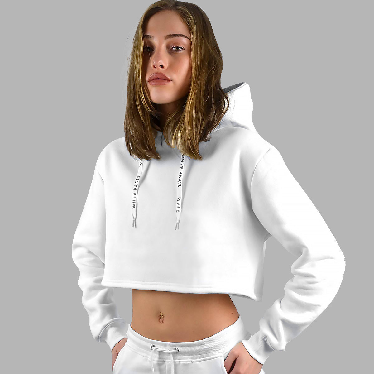 White Roses Cropped Hoodie – Blvck Paris