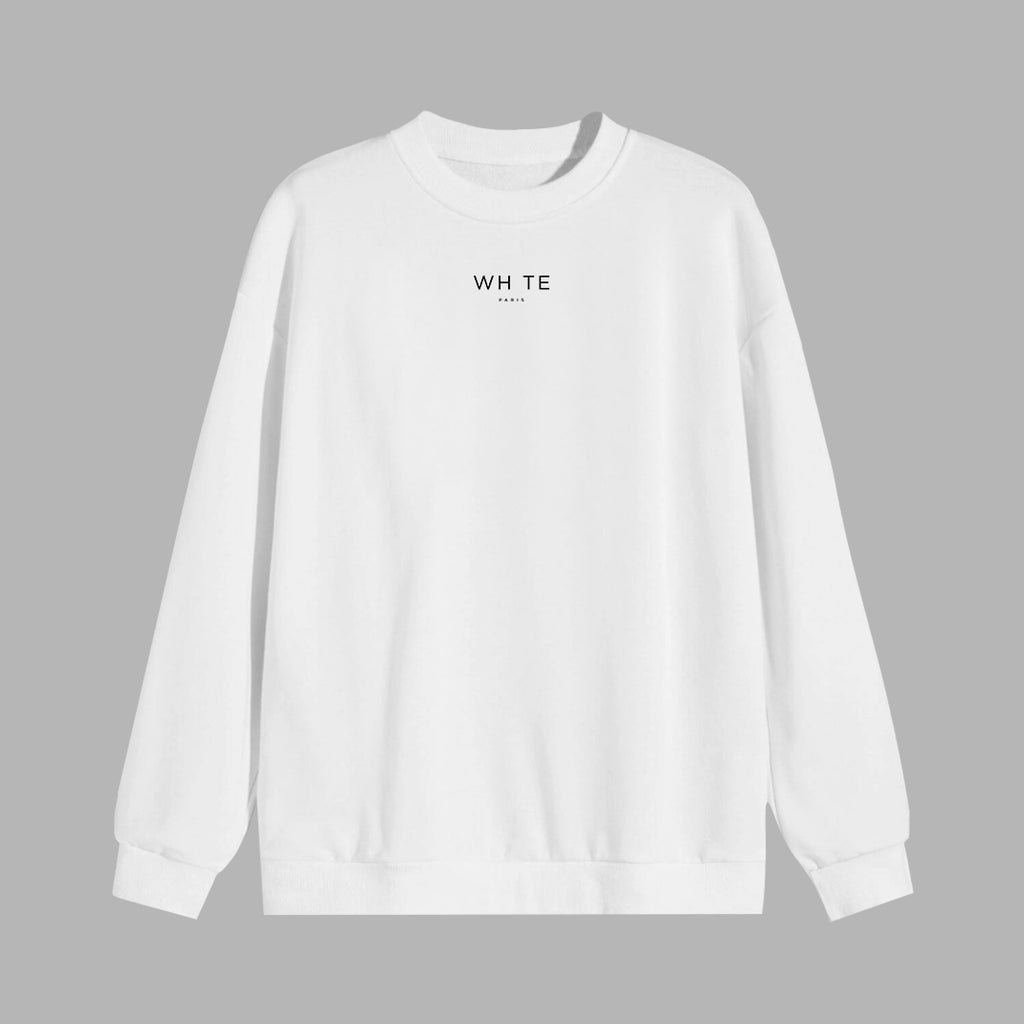 White Minimal Sweater – Blvck Paris