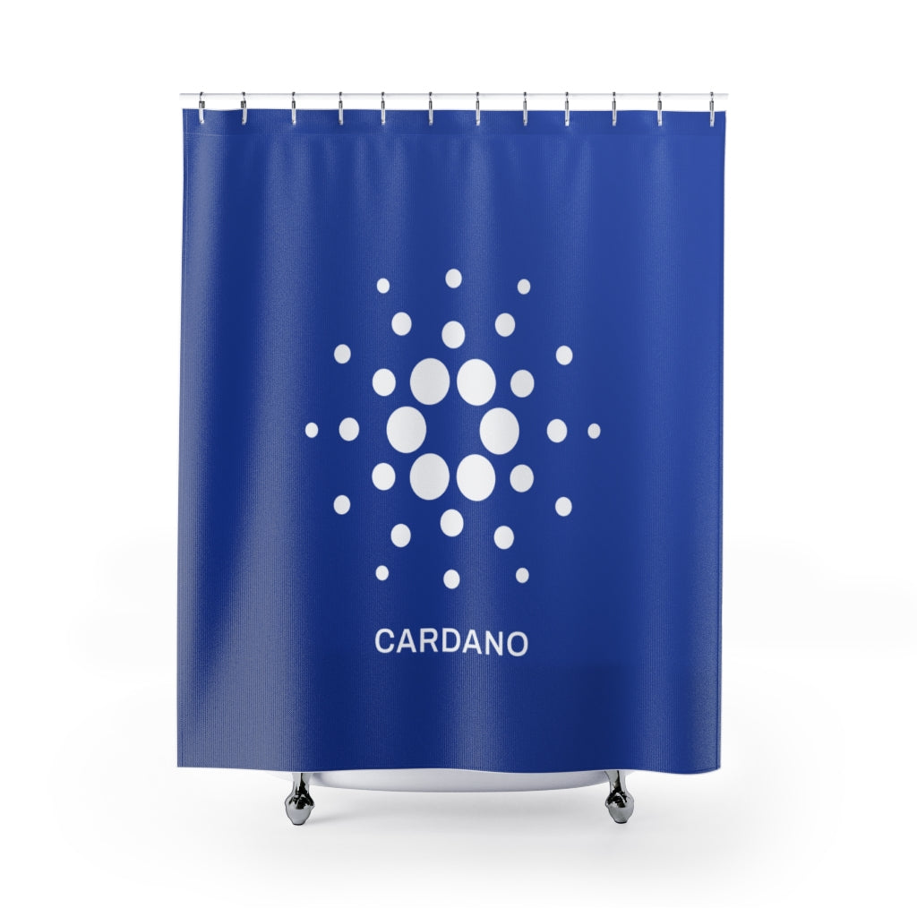 Cardano (ADA) Cryptocurrency Symbol Shower Curtains ...