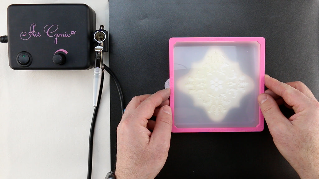 How to Airbrush Cookies with a Stencil Genie™ 