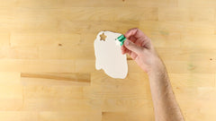 Use small star cookie cutter