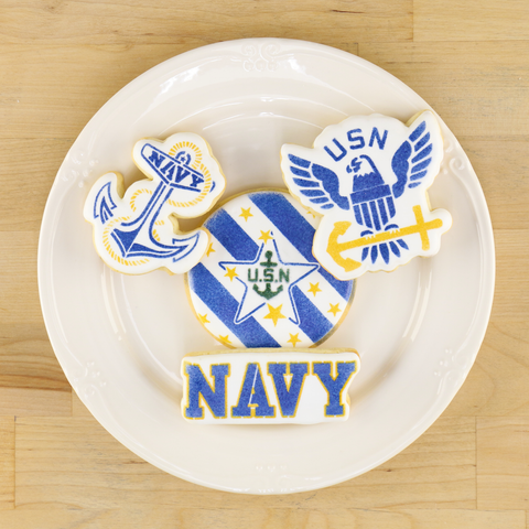 Navy cookies