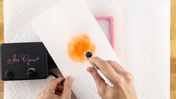 Load the color well and test it out on a piece of paper towel