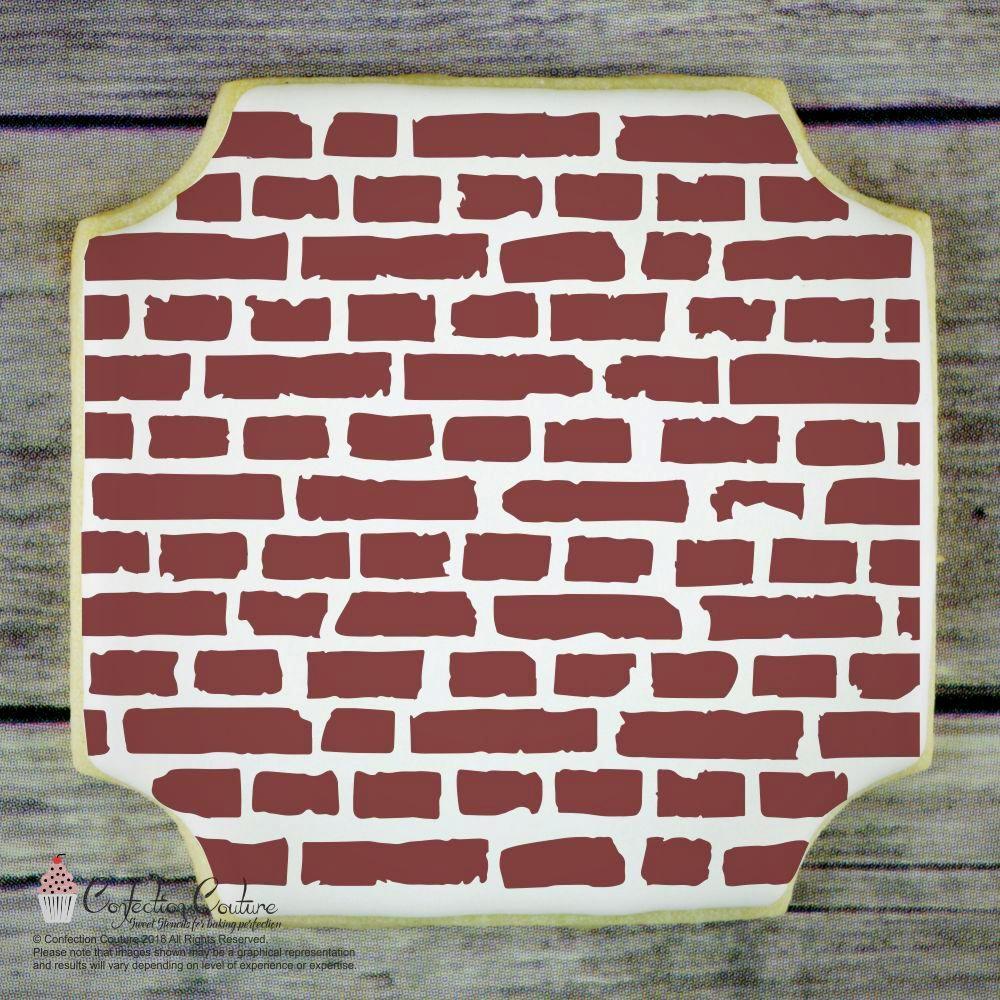 Brick Wall Background Stencils For Cookies