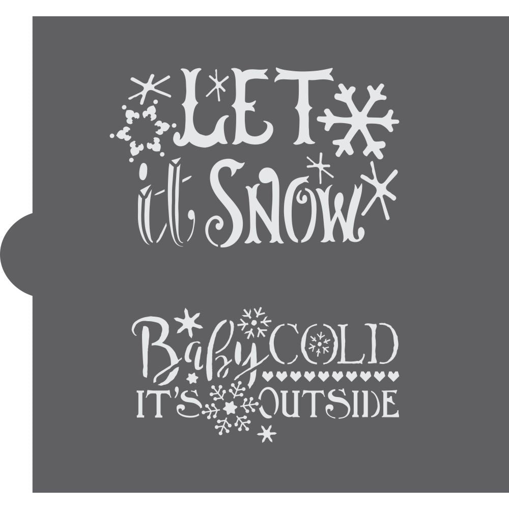 Download Baby It S Cold Outside Stencil For Cookies