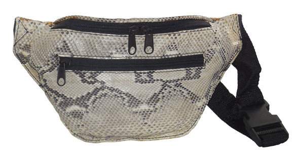 snakeskin waist bag