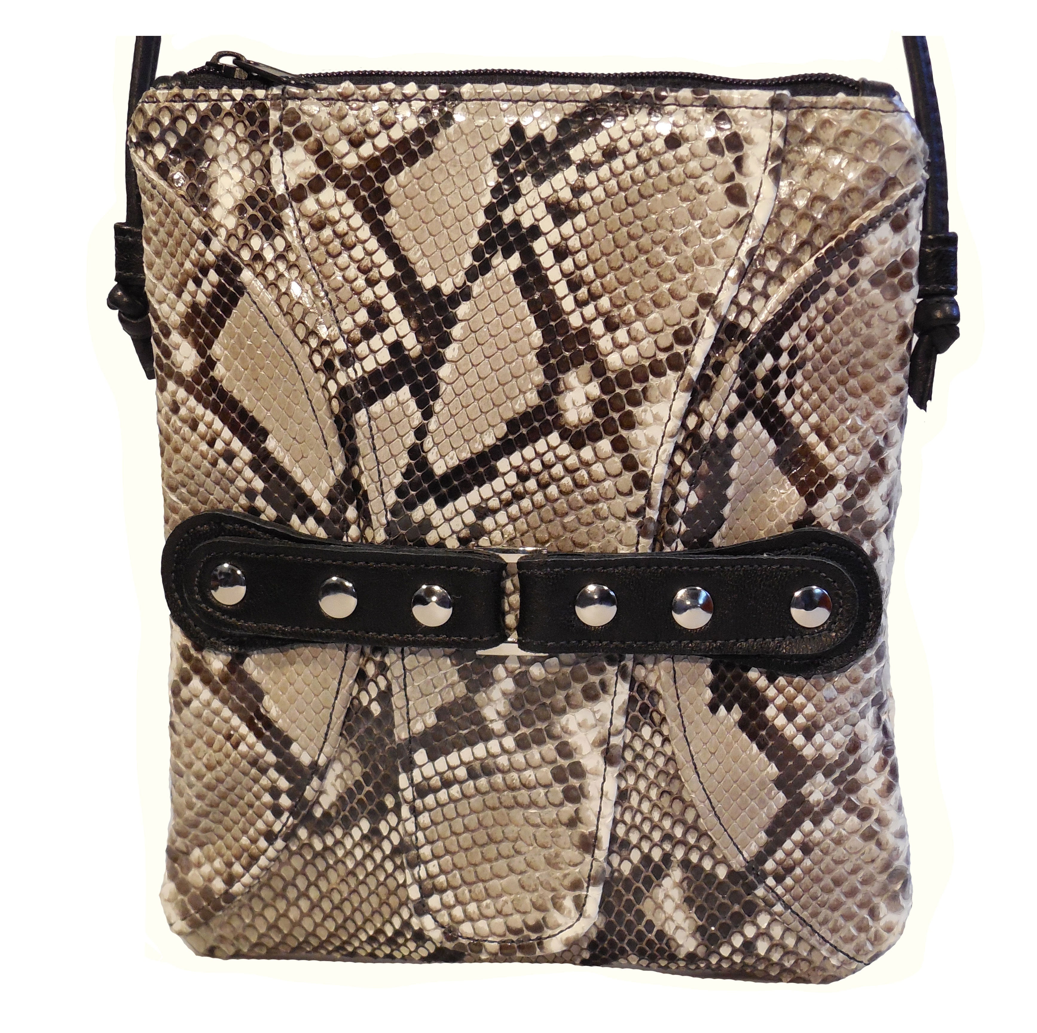 Python Snake Skin Cross-body Handbag