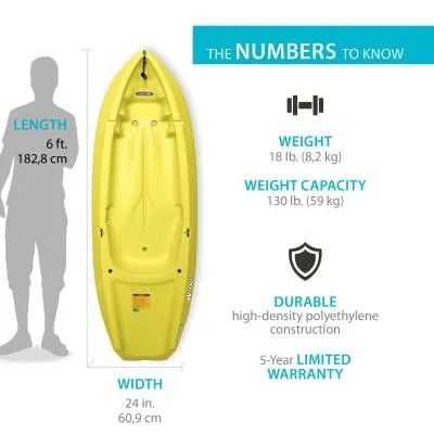 Lifetime Wave 60 Youth Kayak (Paddle Included)