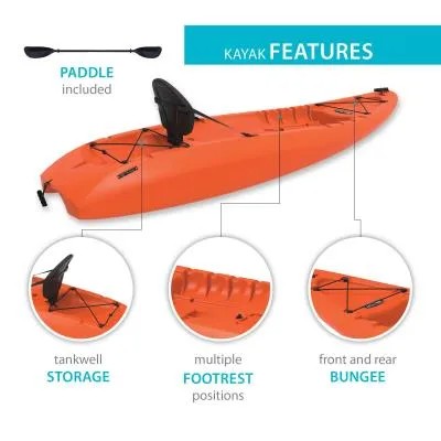 Lifetime Hydros 85 Sit-on-top Kayak - Orange