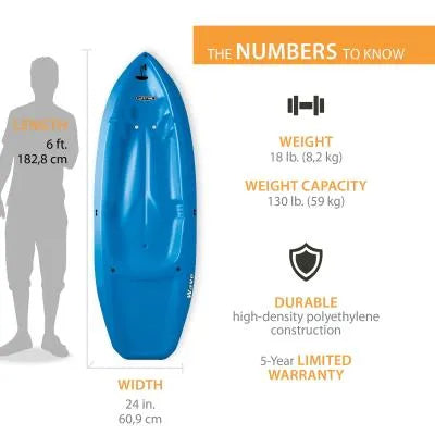 LIfetime Wave 60 Youth Kayak (Paddle Included)