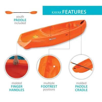 Lifetime Wave 60 Youth Kayak (Paddle Included)