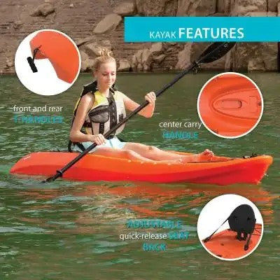 Lifetime Hydros 85 Sit-on-top Kayak - Orange