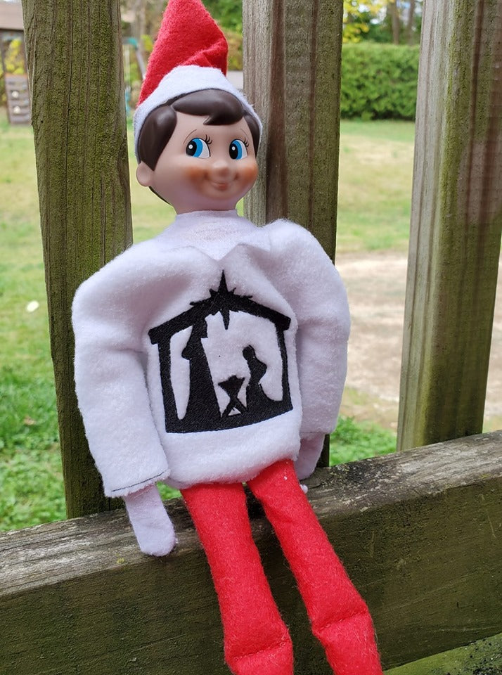 Elf Sweater - Nativity – A-Z Blanks and Designs