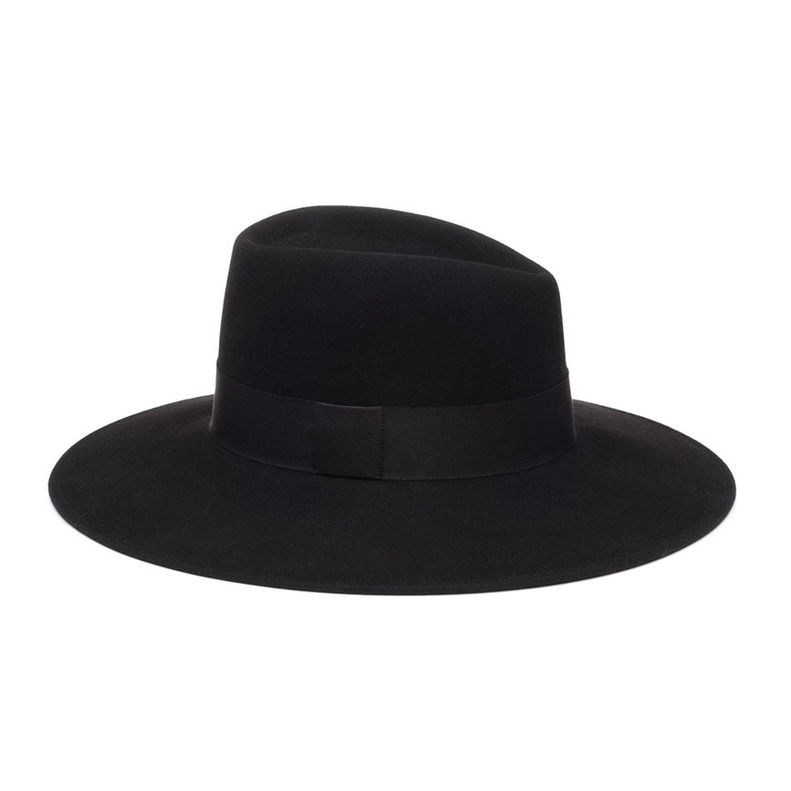 Eugenia Kim Honey Round Crown Wool Felt Hat in Black