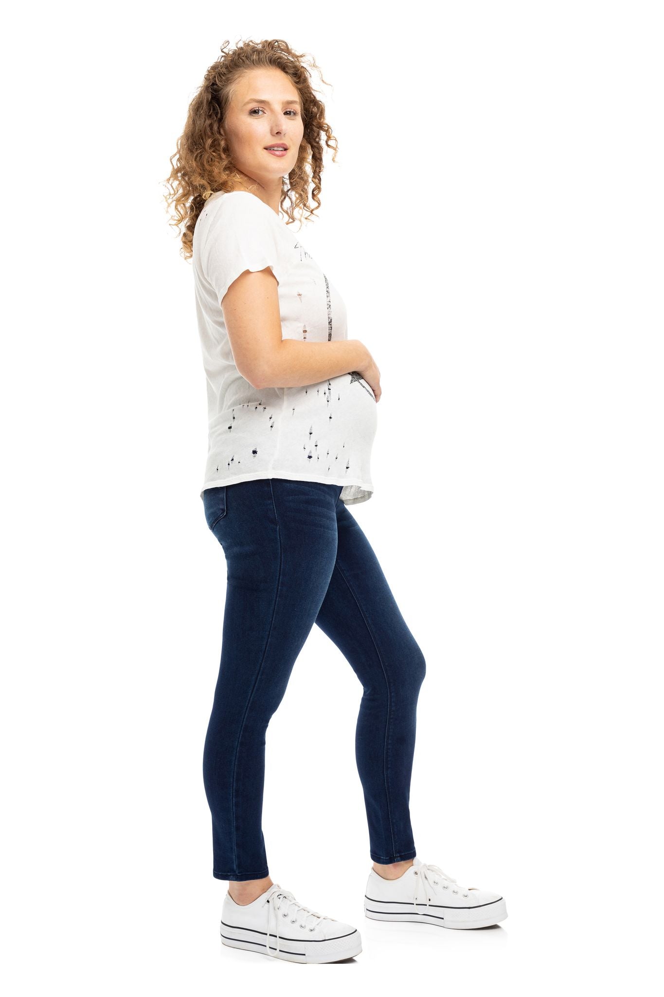 Image of Maternity Butter Skinny w/ Bellyband in Marco