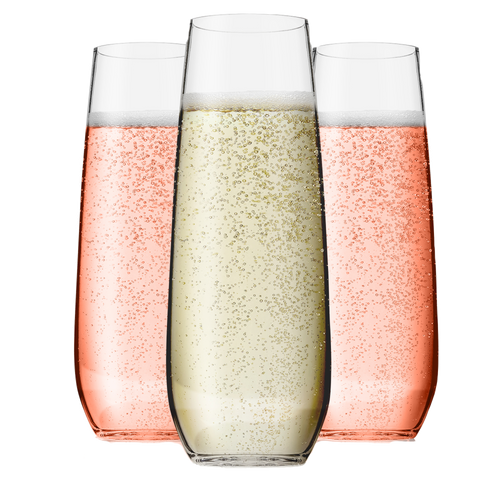 stemless champagne flutes for sale