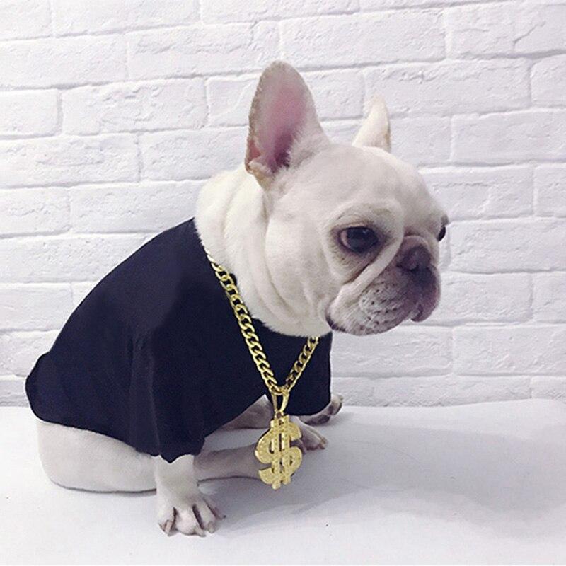 gold french bulldog necklace