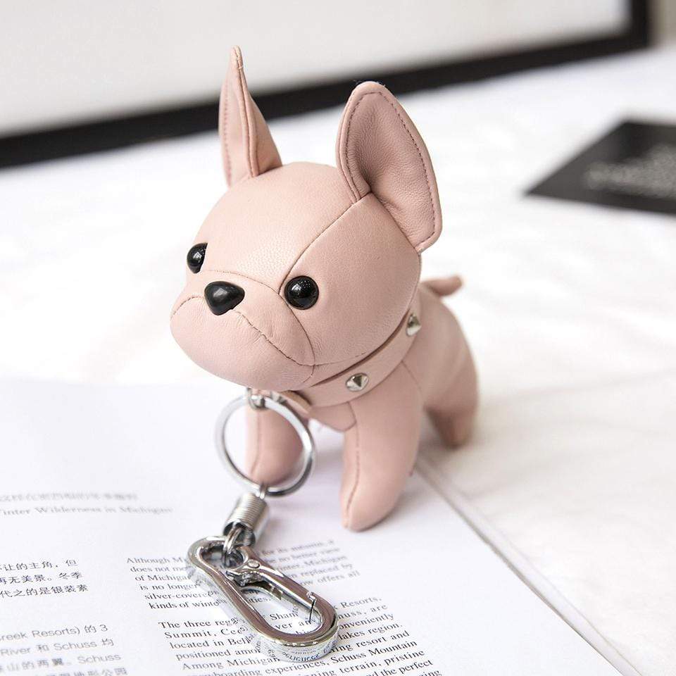  Kytrun Retro 3 Colors 3D French Bulldog Key Chains