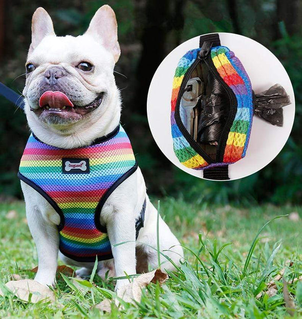 Pawsace Luxury French Bulldog No - Pull Dog Harness, Collar and