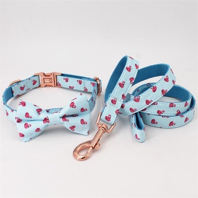 small dog collar and leash sets