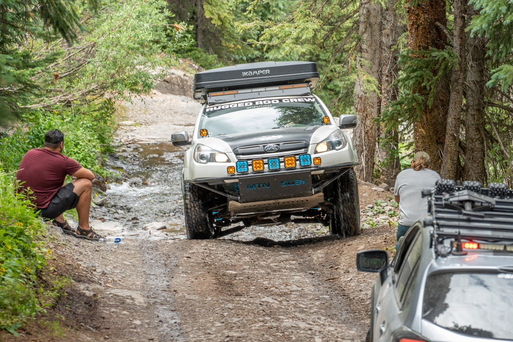 Overland Subaru on the trail