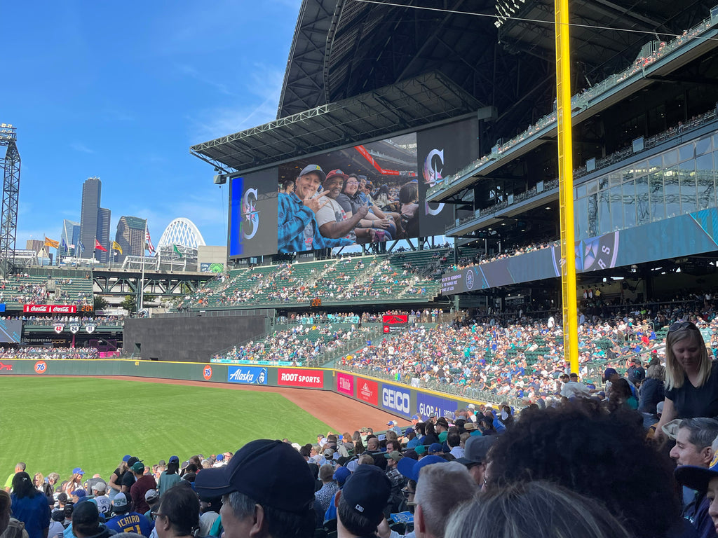 Seattle Mariners day game big screen